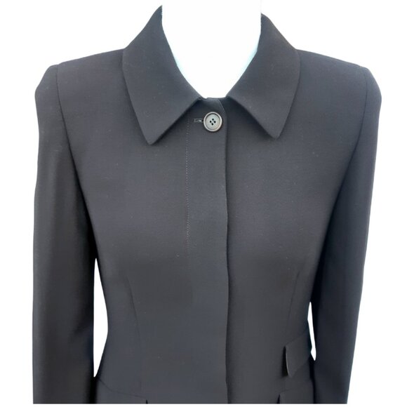 Antonio Fusco Milano Vintage SZ 4 - 2 Piece Pant Suit Chocolate Brown 100% Wool - Picture 6 of 16